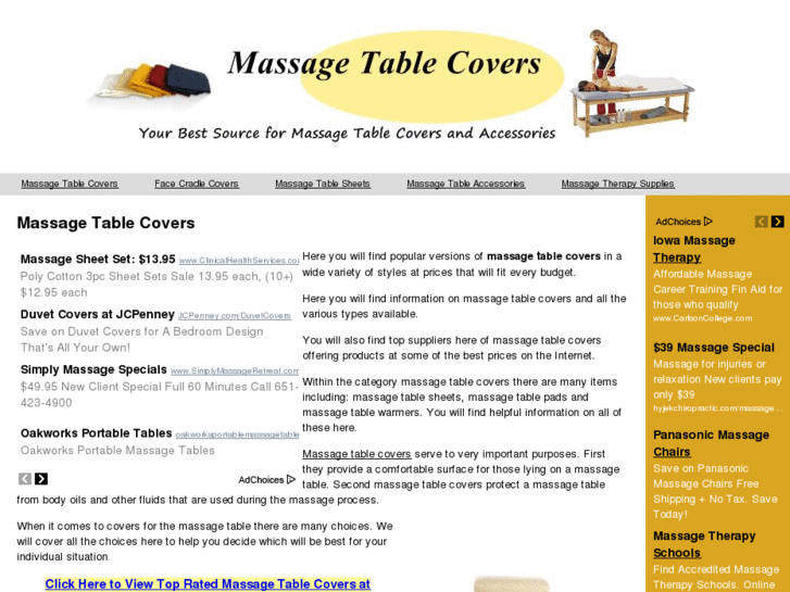 www.massagetablecovers.net