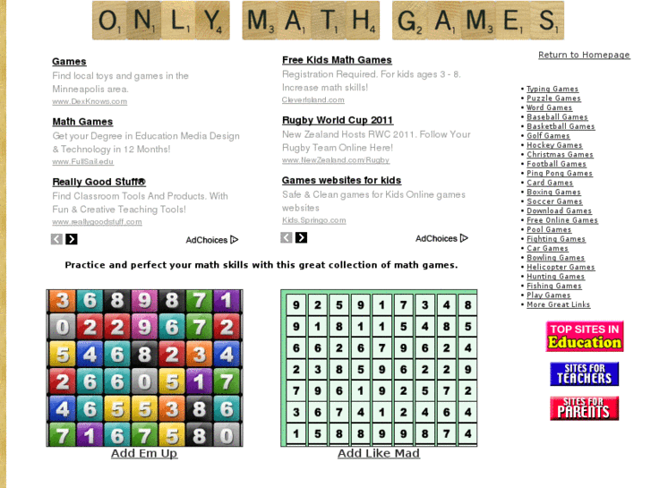 www.onlymathgames.com