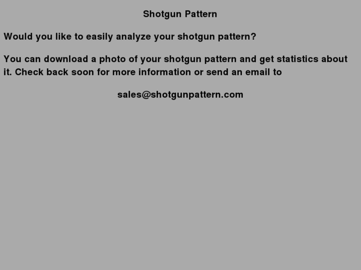 www.shotgunpattern.com