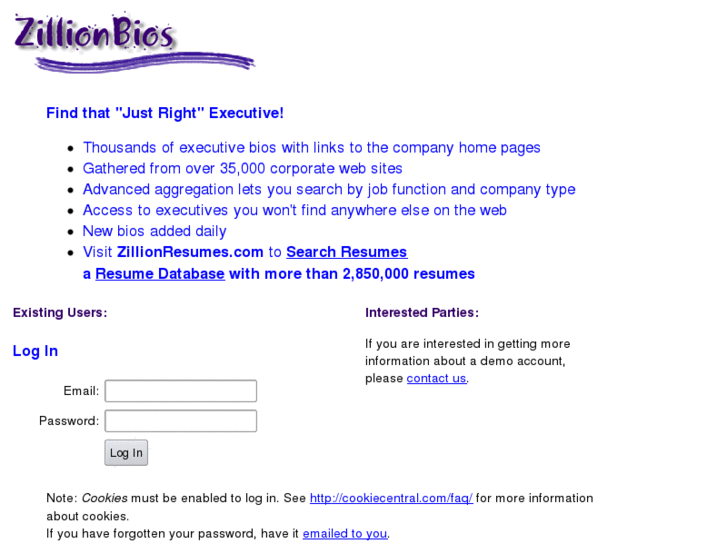 www.zillionbios.com
