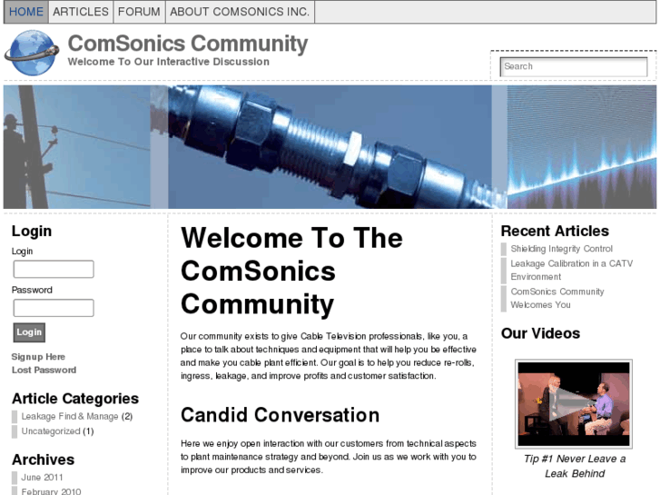 www.comsonics.org