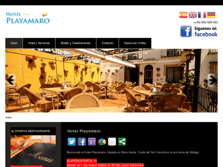 www.hotelplayamaro.com