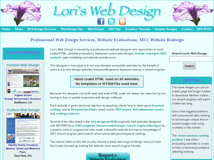 www.loriswebs.com