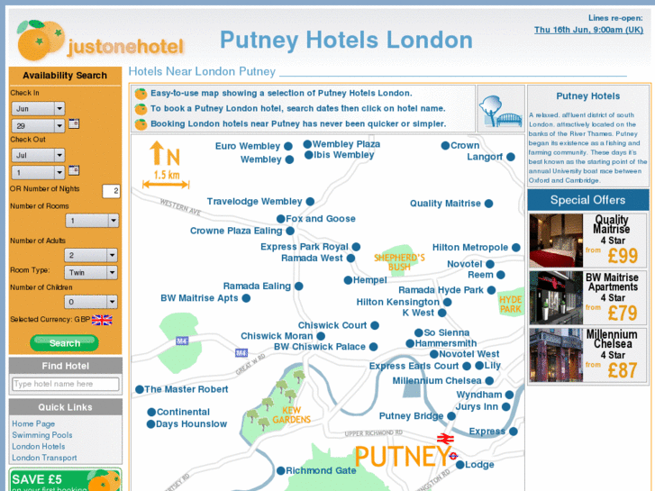 www.putneyhotelslondon.co.uk