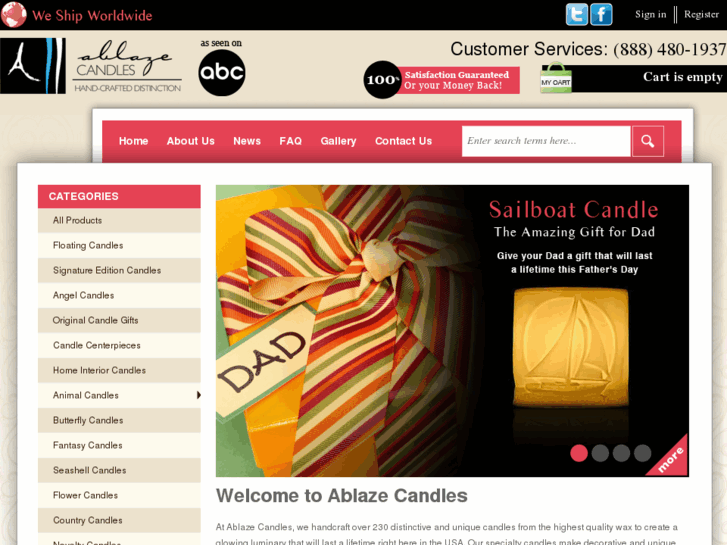 www.ablazecandles.com