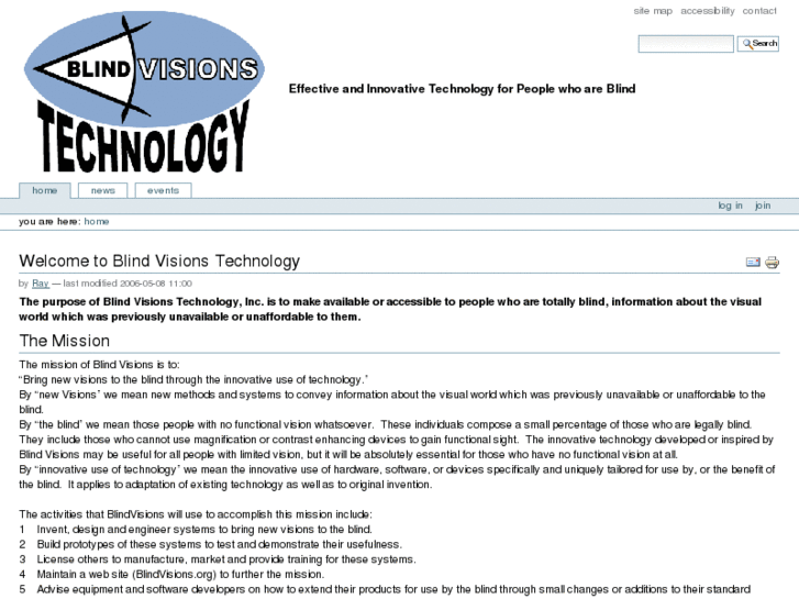 www.blindvisionstechnology.net