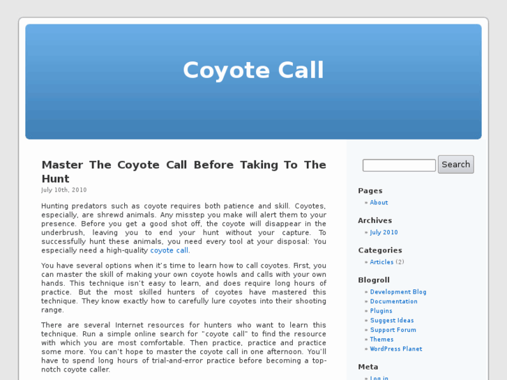 www.coyotecall.net