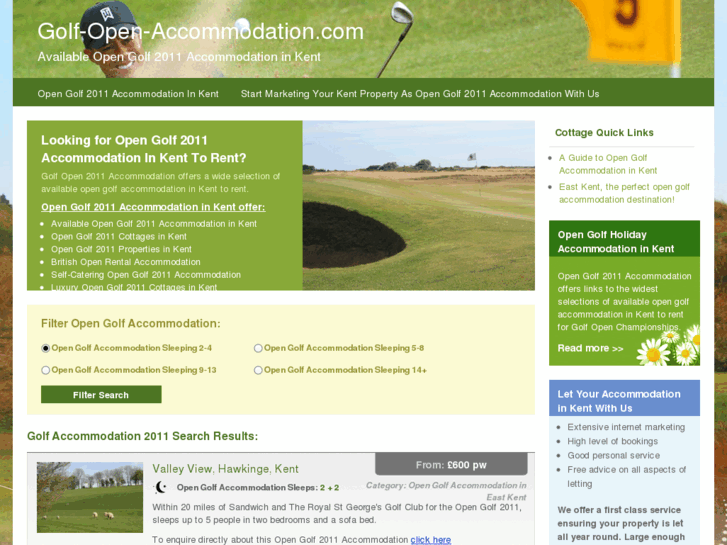 www.golf-open-accommodation.com