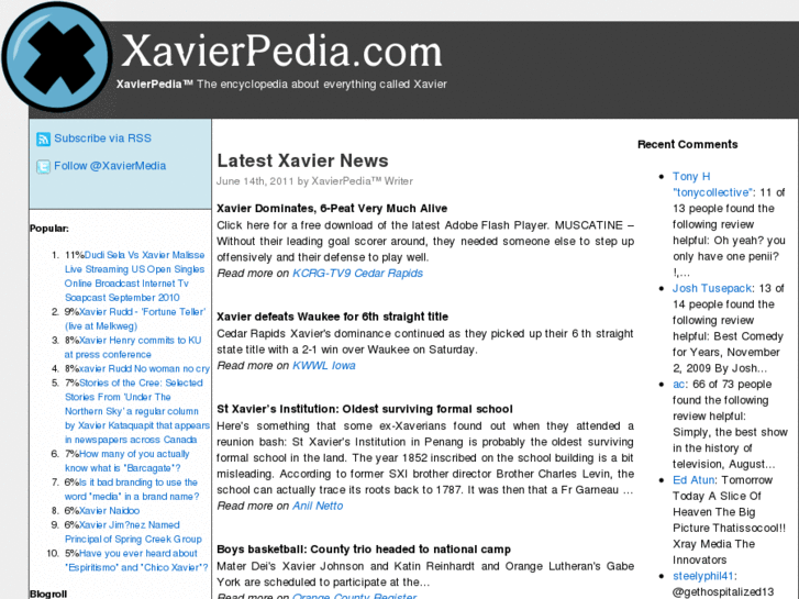 www.xavierpedia.com