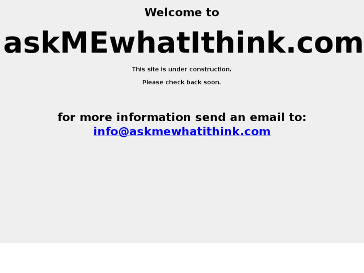 www.askmewhatithink.net