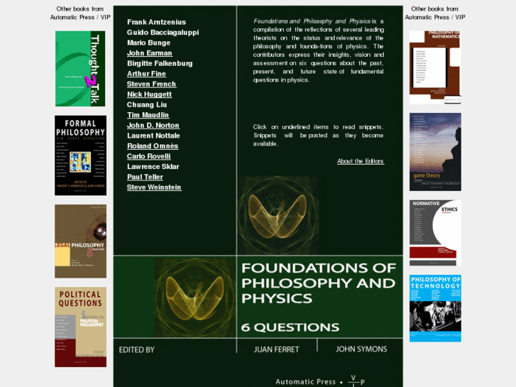 www.foundationsofphysics.com