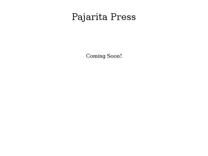 www.pajaritapress.com