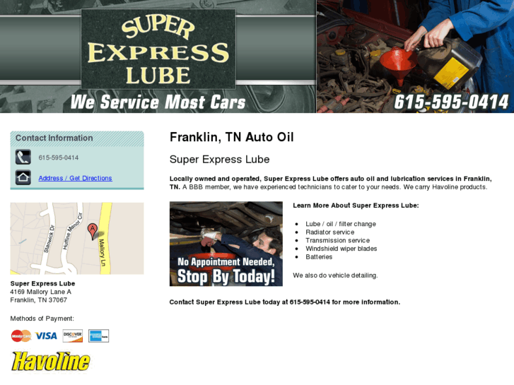 www.superexpresslubefranklintn.com