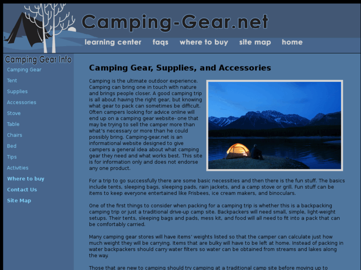 www.camping-gear.net