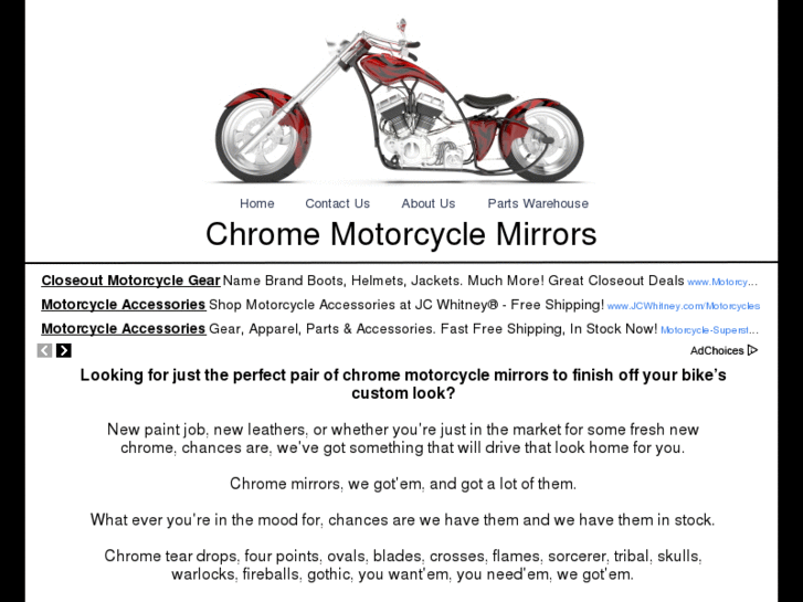 www.chromemotorcyclemirrors.com