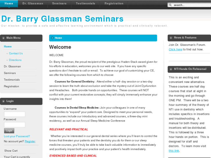 www.drbarryglassmanseminars.com