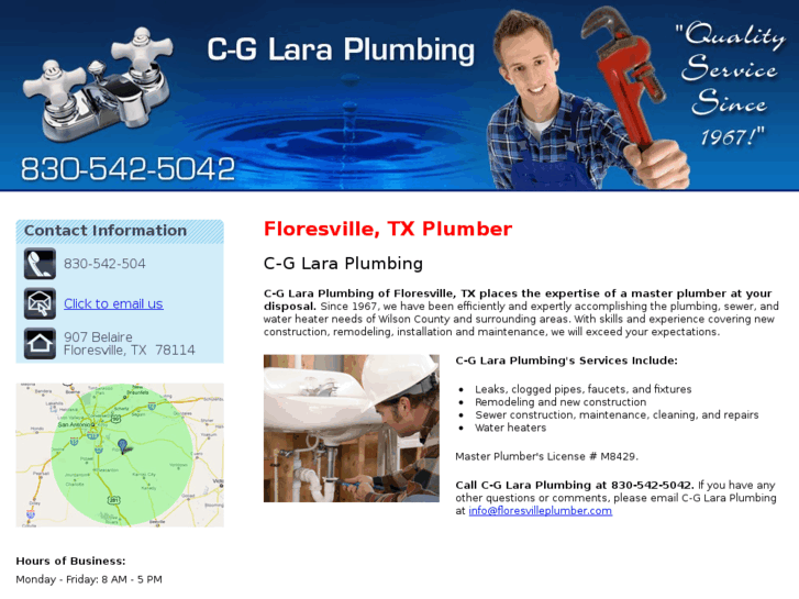 www.floresvilleplumber.com