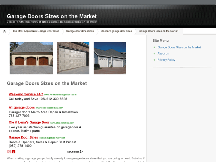 www.garagedoorssizes.com