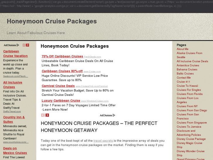 www.honeymoon-cruise-packages.com