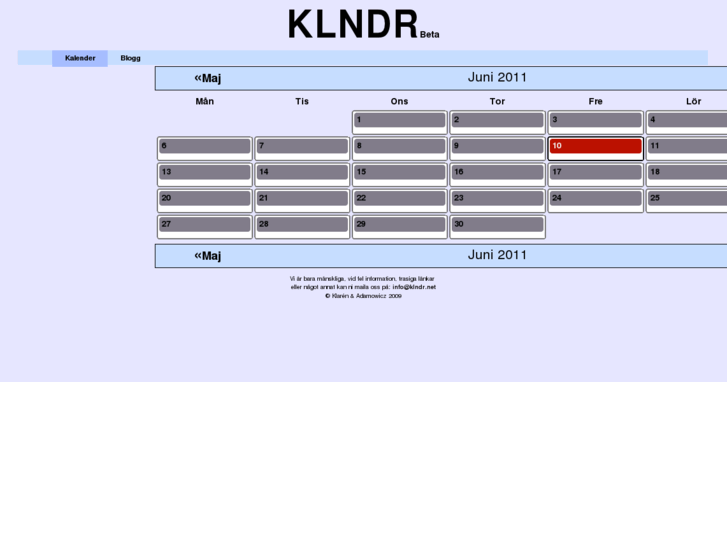 www.klndr.net