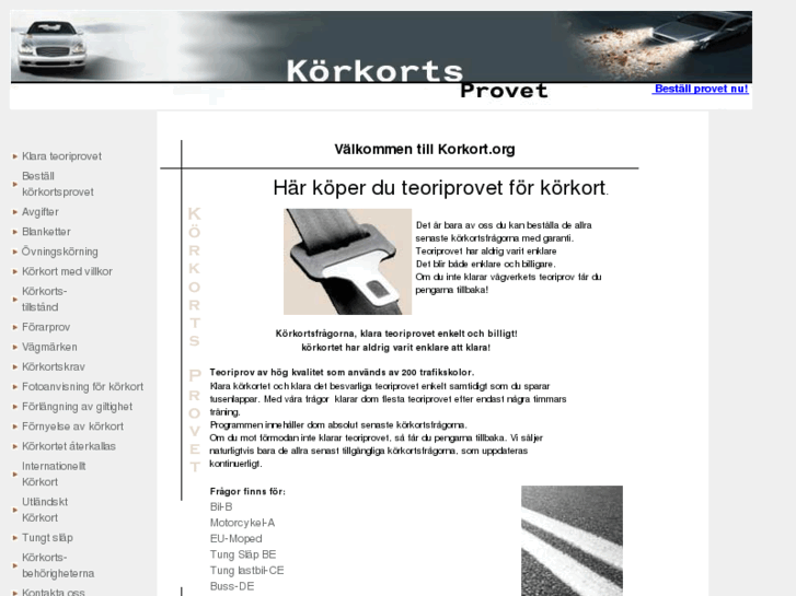 www.korkortsprovet.com