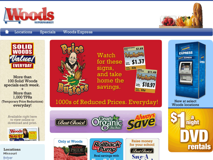 www.woodssupermarket.com