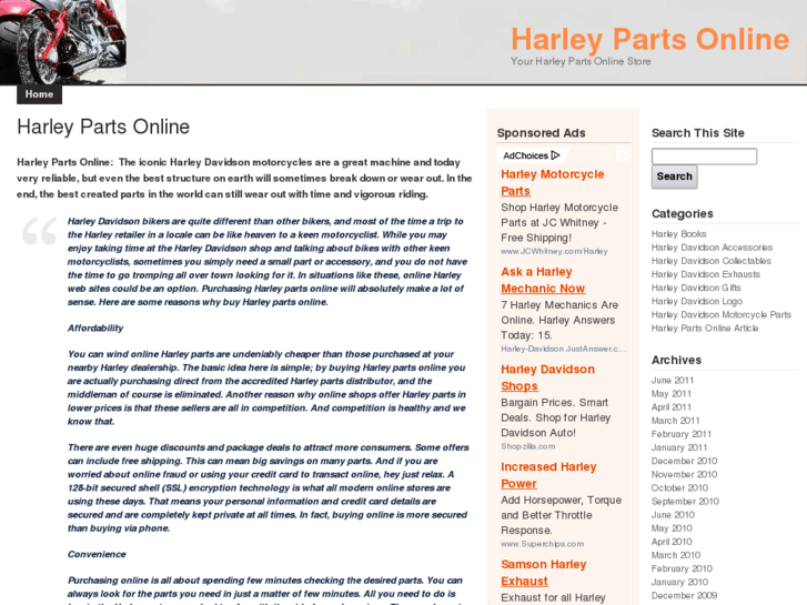 www.harleypartsonline.net