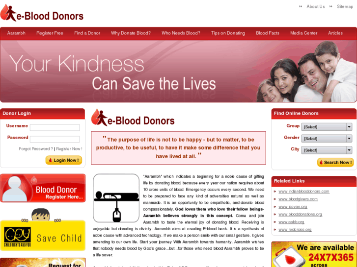 www.eblooddonors.com