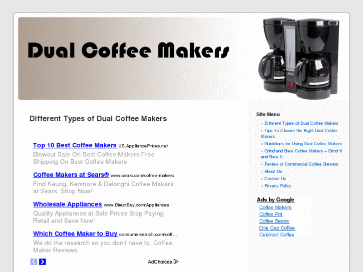 www.thedualcoffeemakers.com