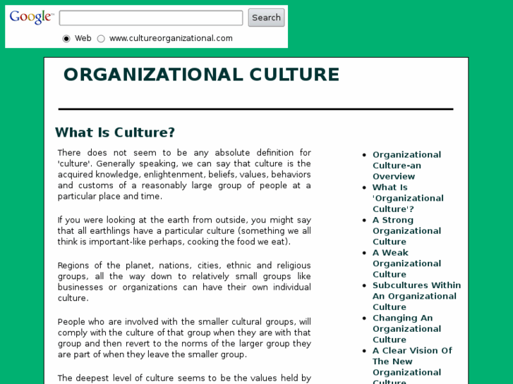 www.cultureorganizational.com