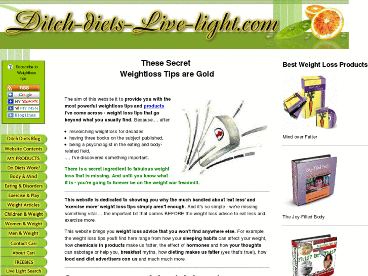 www.ditch-diets-live-light.com