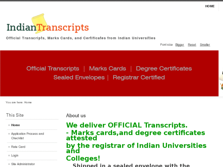 www.indiantranscripts.com