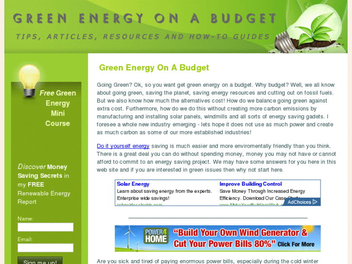 www.greenenergyonabudget.com