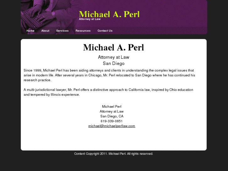 www.michaelperllaw.com