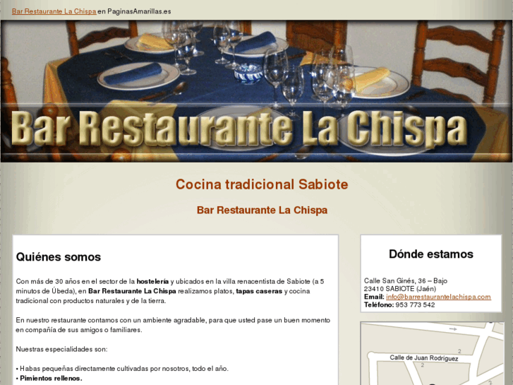 www.barrestaurantelachispa.com