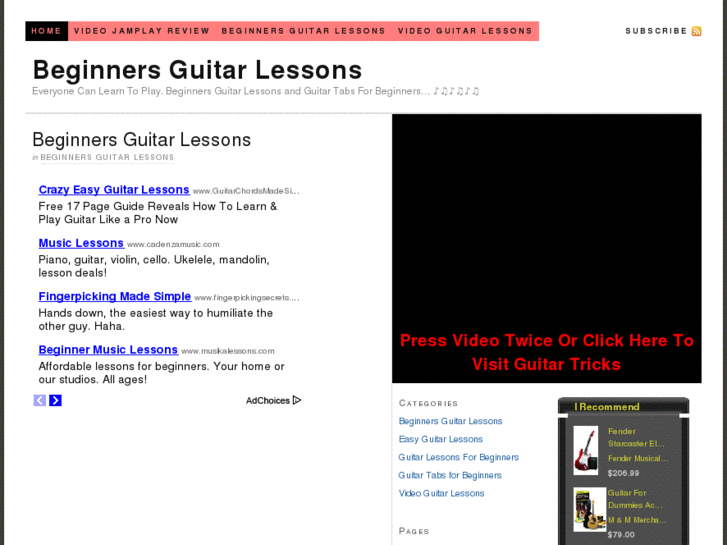 www.beginnersguitarlessons.org