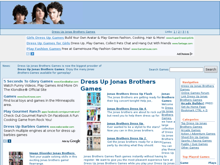 www.dressupjonasbrothersgames.com