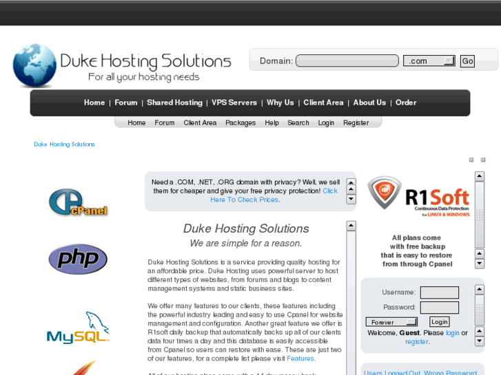 www.dukehosting.com