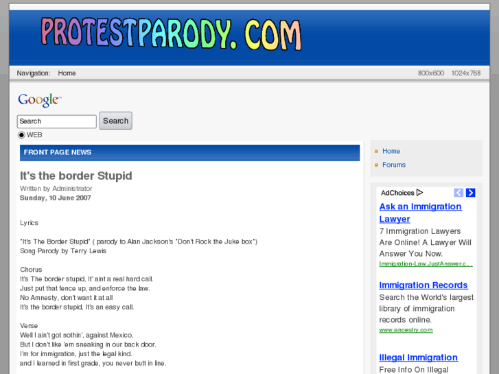 www.protestparody.com