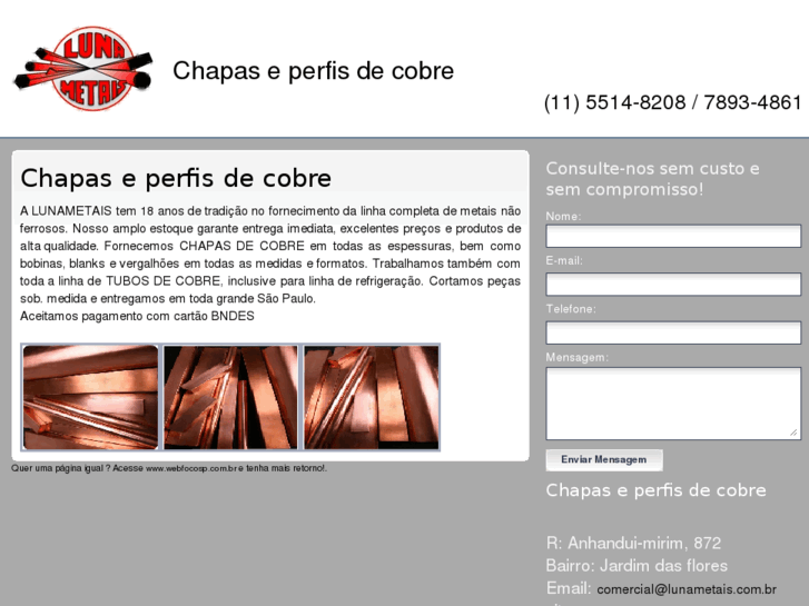 www.chapaseperfisdecobre.com