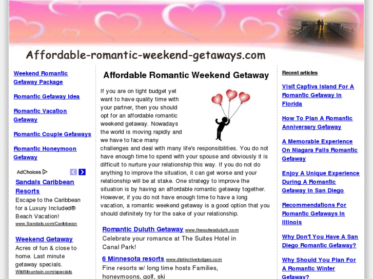 www.affordable-romantic-weekend-getaways.com