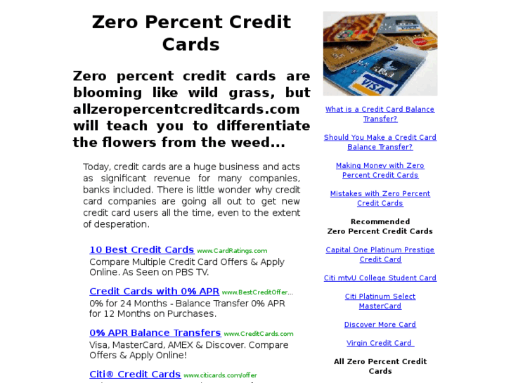 www.allzeropercentcreditcards.com