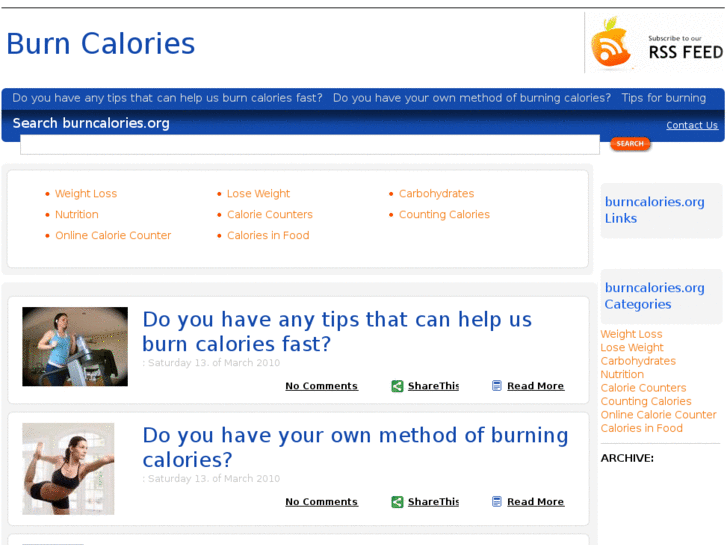 www.burncalories.org