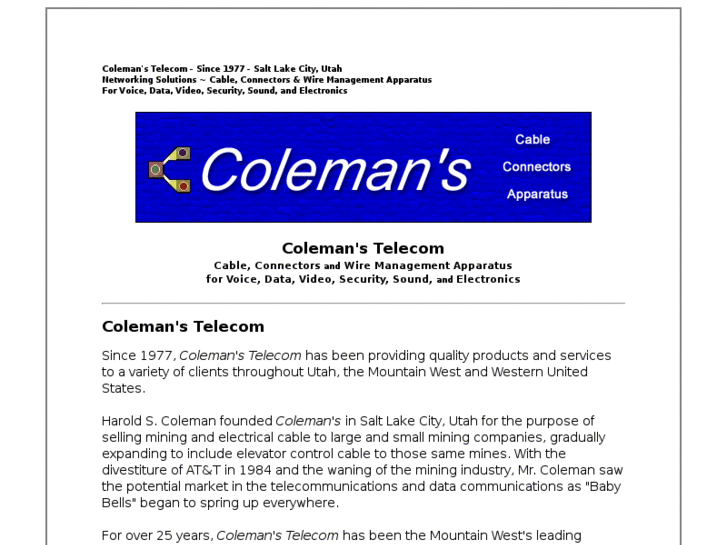 www.colemanstelecom.com