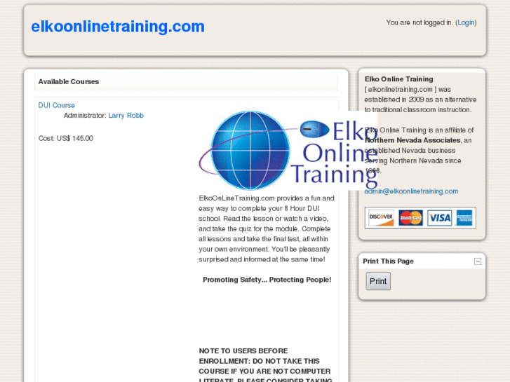 www.elkoonlinetraining.com