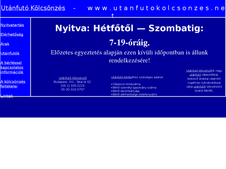 www.utanfutokolcsonzes.net