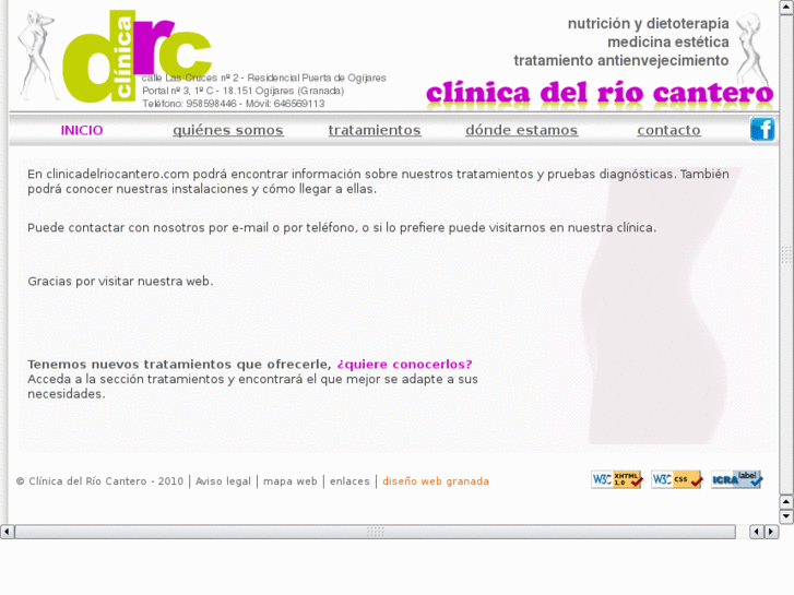 www.clinicadelriocantero.com