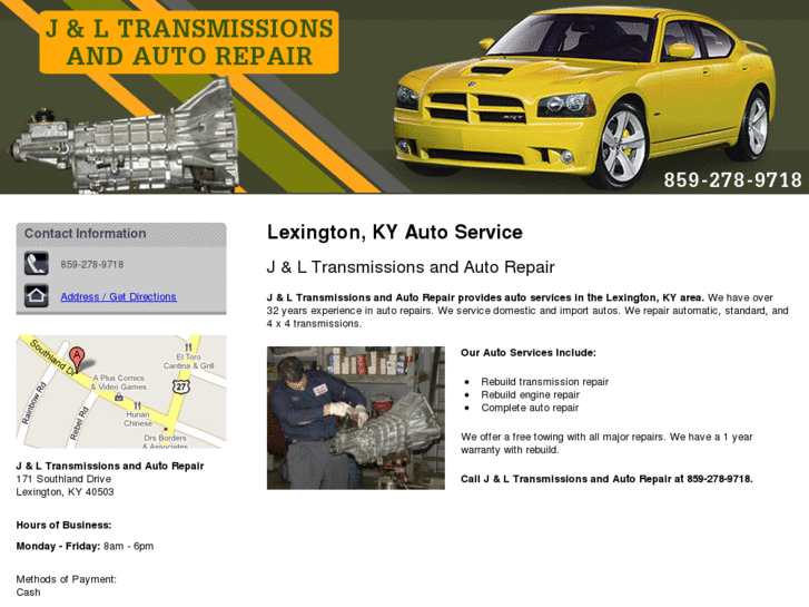 www.jandltransmissionsandautorepair.com