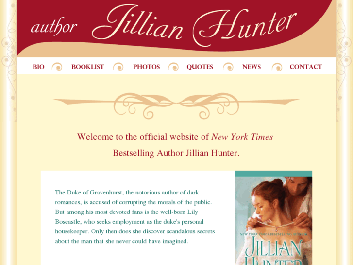 www.jillianhunterauthor.com