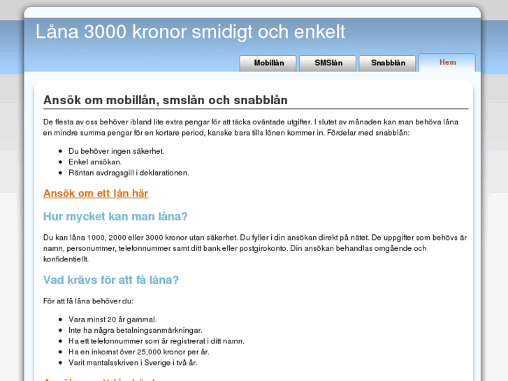 www.3000kronor.com